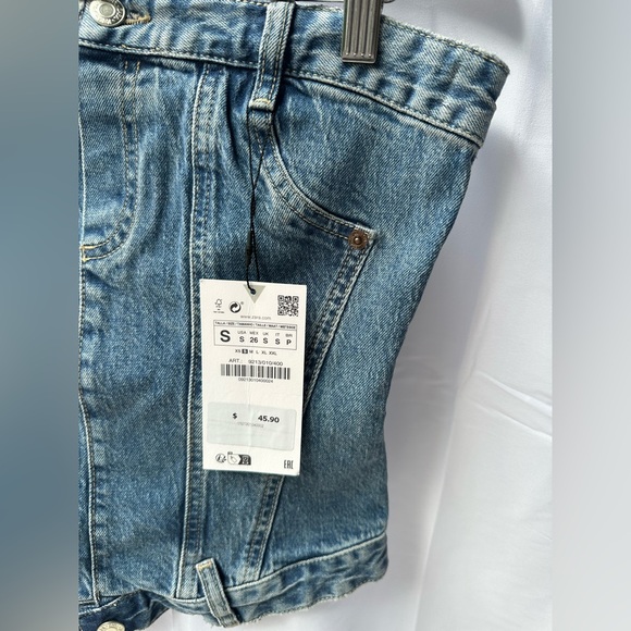 Zara Denim Corset Top TRF – Strapless Bustier – NWT – Size S - Picture 4 of 7